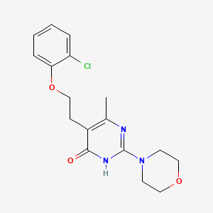 5-[2-(2-chlorophenoxy)ethyl]-6-methyl-2-morpholino-4(3H)-pyrimidinone