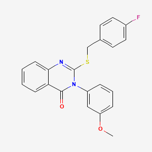 2-[(4-fluorobenzyl)sulfanyl]-3-(3-methoxyphenyl)quinazolin-4(3H)-one