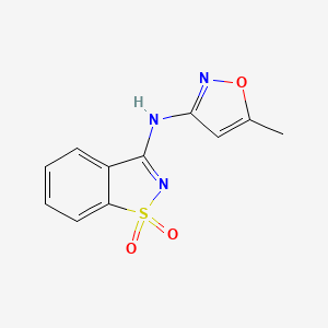 N-(5-methyl-1,2-oxazol-3-yl)-1,2-benzothiazol-3-amine 1,1-dioxide