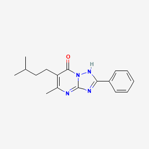 5-methyl-6-(3-methylbutyl)-2-phenyl[1,2,4]triazolo[1,5-a]pyrimidin-7(4H)-one