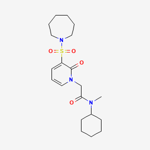 2-[3-(azepan-1-ylsulfonyl)-2-oxopyridin-1(2H)-yl]-N-cyclohexyl-N-methylacetamide