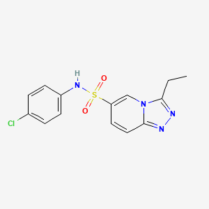 N-(4-chlorophenyl)-3-ethyl[1,2,4]triazolo[4,3-a]pyridine-6-sulfonamide