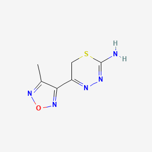 5-(4-methyl-1,2,5-oxadiazol-3-yl)-6H-1,3,4-thiadiazin-2-amine