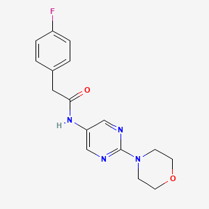 2-(4-fluorophenyl)-N-(2-morpholinopyrimidin-5-yl)acetamide