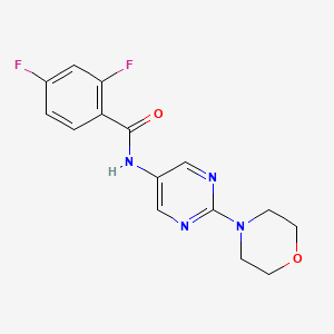 2,4-difluoro-N-(2-morpholinopyrimidin-5-yl)benzamide