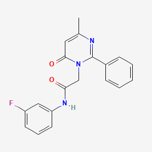 N-(3-fluorophenyl)-2-(4-methyl-6-oxo-2-phenylpyrimidin-1(6H)-yl)acetamide