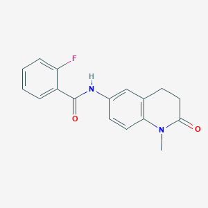 2-fluoro-N-(1-methyl-2-oxo-1,2,3,4-tetrahydroquinolin-6-yl)benzamide