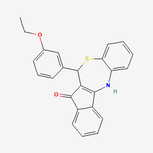 6-(3-ethoxyphenyl)-6,12-dihydro-5H-benzo[b]indeno[1,2-e][1,4]thiazepin-5-one