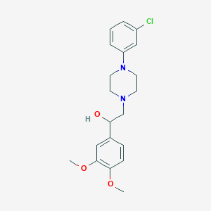 2-[4-(3-Chlorophenyl)piperazin-1-yl]-1-(3,4-dimethoxyphenyl)ethanol