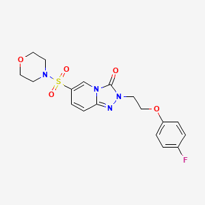 2-(2-(4-fluorophenoxy)ethyl)-6-(morpholinosulfonyl)-[1,2,4]triazolo[4,3-a]pyridin-3(2H)-one