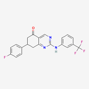 7-(4-fluorophenyl)-2-{[3-(trifluoromethyl)phenyl]amino}-7,8-dihydroquinazolin-5(6H)-one