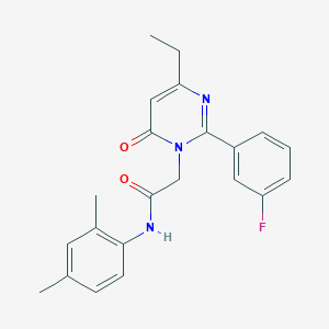 N-(2,4-dimethylphenyl)-2-[4-ethyl-2-(3-fluorophenyl)-6-oxopyrimidin-1(6H)-yl]acetamide