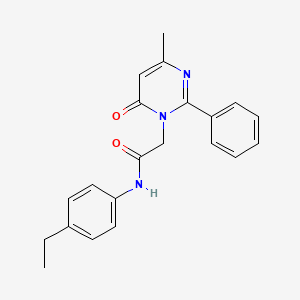 N-(4-ethylphenyl)-2-(4-methyl-6-oxo-2-phenylpyrimidin-1(6H)-yl)acetamide