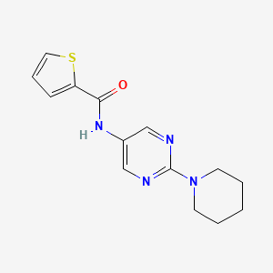 N-[2-(Piperidin-1-YL)pyrimidin-5-YL]thiophene-2-carboxamide