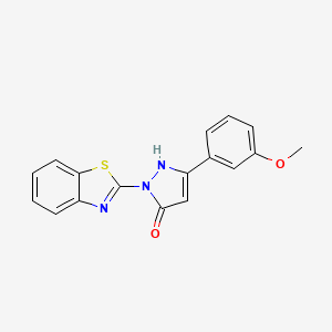 1-(1,3-benzothiazol-2-yl)-3-(3-methoxyphenyl)-1H-pyrazol-5-ol