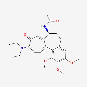 molecular formula C25H32N2O5 B11196873 Colchicine, 10-demethoxy-10-(diethylamino)- CAS No. 6962-03-4