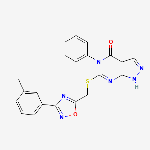 2-chloro-N-(2,5-dimethoxybenzyl)-5-(pyrrolidin-1-ylsulfonyl)benzamide