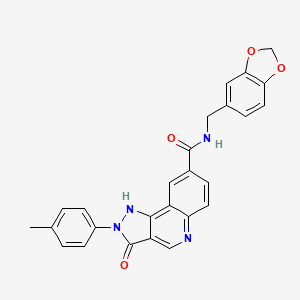 5-[(3-chlorobenzoyl)amino]-2-piperazin-1-yl-N,N-dipropylnicotinamide