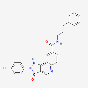 1-(5-{[4-(4-Acetylphenyl)piperazin-1-yl]carbonyl}-4-ethyl-1,3-thiazol-2-yl)pyrrolidin-2-one