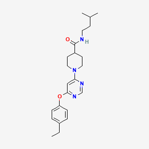 1-[6-(4-ethylphenoxy)pyrimidin-4-yl]-N-(3-methylbutyl)piperidine-4-carboxamide