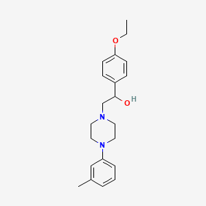 1-(4-Ethoxyphenyl)-2-[4-(3-methylphenyl)piperazin-1-yl]ethanol