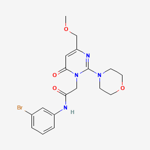 N-(3-bromophenyl)-2-[4-(methoxymethyl)-2-(morpholin-4-yl)-6-oxopyrimidin-1(6H)-yl]acetamide