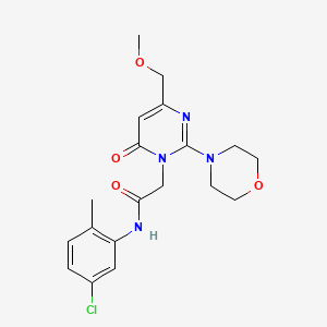 N-(5-chloro-2-methylphenyl)-2-[4-(methoxymethyl)-2-(morpholin-4-yl)-6-oxopyrimidin-1(6H)-yl]acetamide