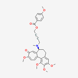 4-{methyl[(7S)-1,2,3,10-tetramethoxy-9-oxo-5,6,7,9-tetrahydrobenzo[a]heptalen-7-yl]amino}but-2-yn-1-yl 4-methoxybenzoate