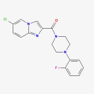 (6-Chloroimidazo[1,2-a]pyridin-2-yl)[4-(2-fluorophenyl)piperazin-1-yl]methanone