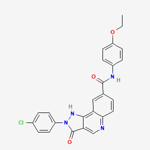 Ethyl 3-{[4-(3-piperidin-1-ylpyrazin-2-yl)benzoyl]amino}benzoate