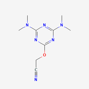 {[4,6-Bis(dimethylamino)-1,3,5-triazin-2-yl]oxy}acetonitrile