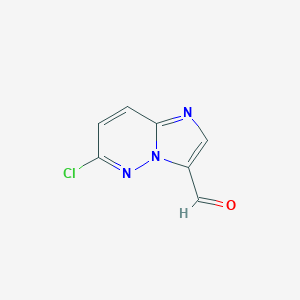 molecular formula C7H4ClN3O B111972 6-氯咪唑并[1,2-B]哒嗪-3-甲醛 CAS No. 154578-26-4