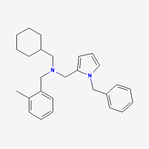 [(1-Benzyl-1H-pyrrol-2-YL)methyl](cyclohexylmethyl)[(2-methylphenyl)methyl]amine