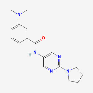 3-(Dimethylamino)-N-[2-(pyrrolidin-1-YL)pyrimidin-5-YL]benzamide