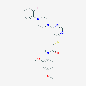 N-(2,4-Dimethoxyphenyl)-2-({6-[4-(2-fluorophenyl)piperazin-1-YL]pyrimidin-4-YL}sulfanyl)acetamide