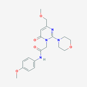 2-[4-(methoxymethyl)-2-(morpholin-4-yl)-6-oxopyrimidin-1(6H)-yl]-N-(4-methoxyphenyl)acetamide