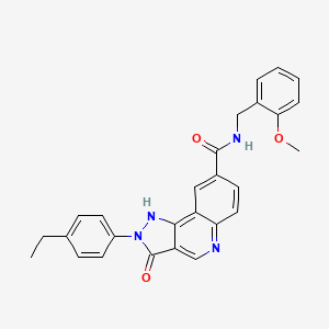 2-(4-ethylphenyl)-N-(2-methoxybenzyl)-3-oxo-3,5-dihydro-2H-pyrazolo[4,3-c]quinoline-8-carboxamide