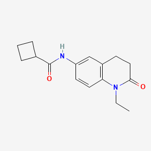 N-(1-ethyl-2-oxo-1,2,3,4-tetrahydroquinolin-6-yl)cyclobutanecarboxamide