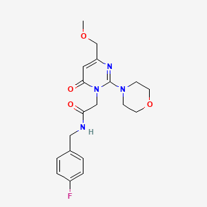 N-(4-fluorobenzyl)-2-[4-(methoxymethyl)-2-(morpholin-4-yl)-6-oxopyrimidin-1(6H)-yl]acetamide