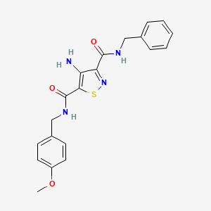 4-amino-N~3~-benzyl-N~5~-(4-methoxybenzyl)-1,2-thiazole-3,5-dicarboxamide