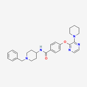 N-(1-benzylpiperidin-4-yl)-4-{[3-(piperidin-1-yl)pyrazin-2-yl]oxy}benzamide