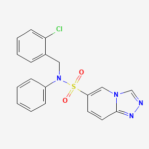 N-(2-chlorobenzyl)-N-phenyl-[1,2,4]triazolo[4,3-a]pyridine-6-sulfonamide