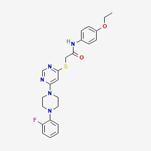 N-(4-Ethoxyphenyl)-2-({6-[4-(2-fluorophenyl)piperazin-1-YL]pyrimidin-4-YL}sulfanyl)acetamide