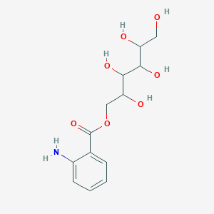 molecular formula C13H19NO7 B11197512 2,3,4,5,6-Pentahydroxyhexyl 2-aminobenzoate 