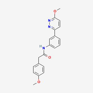 molecular formula C20H19N3O3 B11197527 2-(4-methoxyphenyl)-N-[3-(6-methoxypyridazin-3-yl)phenyl]acetamide 