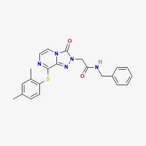 N-benzyl-2-{8-[(2,4-dimethylphenyl)sulfanyl]-3-oxo[1,2,4]triazolo[4,3-a]pyrazin-2(3H)-yl}acetamide