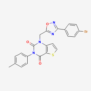 1-((3-(4-bromophenyl)-1,2,4-oxadiazol-5-yl)methyl)-3-(p-tolyl)thieno[3,2-d]pyrimidine-2,4(1H,3H)-dione