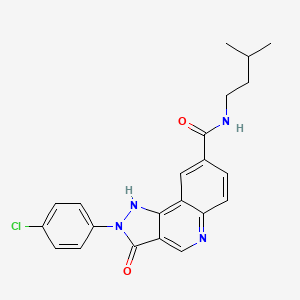 4-{[1-(4-cyanobenzoyl)piperidin-3-yl]methoxy}-N-cyclopropylbenzamide