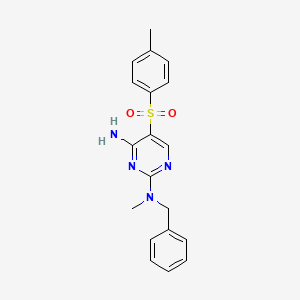 N~2~-benzyl-N~2~-methyl-5-[(4-methylphenyl)sulfonyl]pyrimidine-2,4-diamine