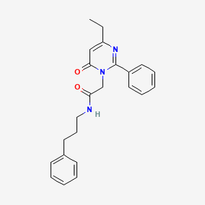 2-(4-ethyl-6-oxo-2-phenylpyrimidin-1(6H)-yl)-N-(3-phenylpropyl)acetamide